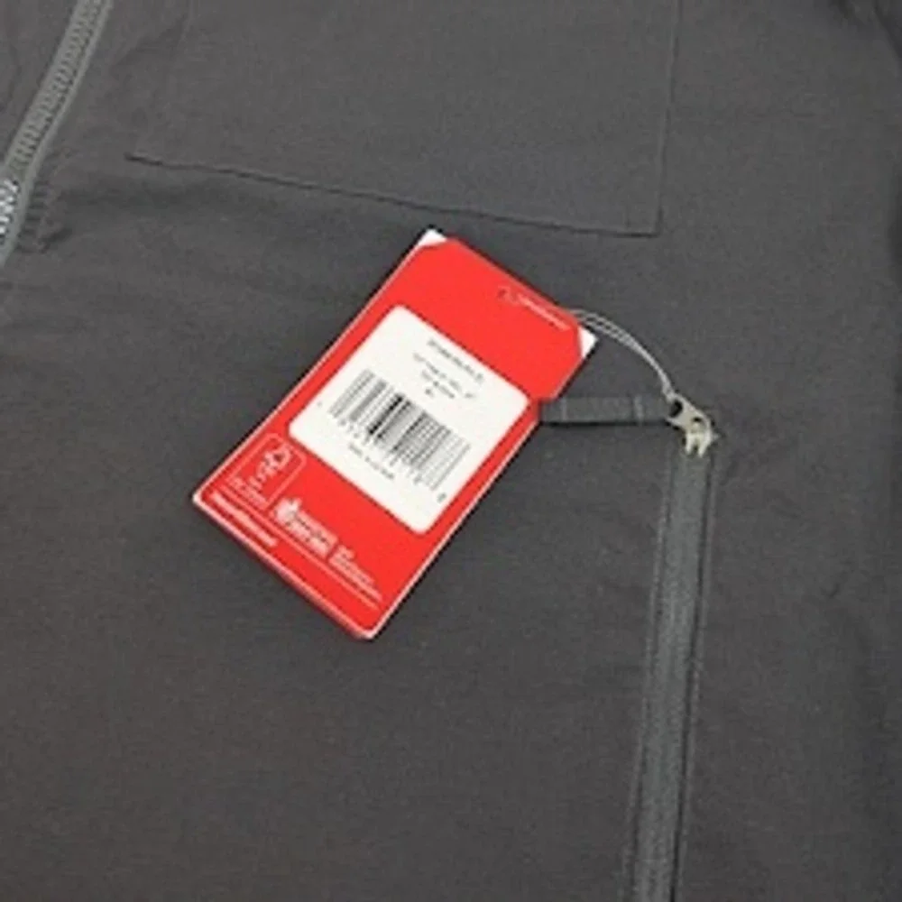 The North Face Mens Packable Travel‎ Jacket Mens XL Black Logo Hidden Hood Gorp